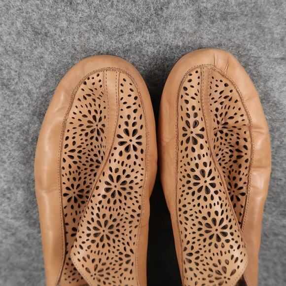 Easy Spirit Shoes Women 11 Sandal Dawn Slingback Casual Leather Perforated Brown - Picture 7 of 12